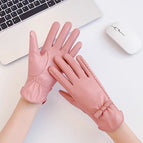 PU bilateral bow pink / Free size