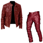 Burgundy suit / S