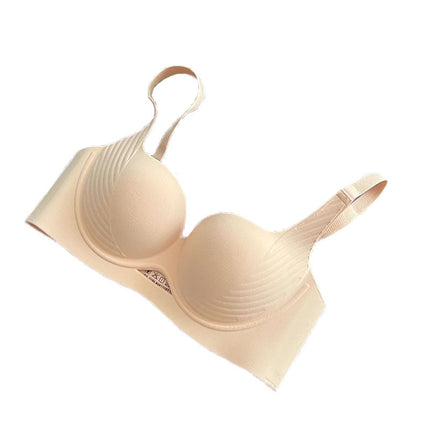 325 light baroque simple one-piece seamless nude pull-up bra underwear small chest pull-up bra bra
