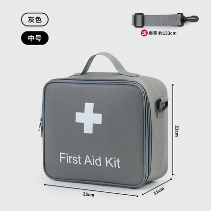 Family Medicine Box Large Capacity Crossbody First Aid Medicine Box Medical Bag Carry-on Travel Rescue Medicine Storage Bag