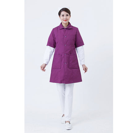Autumn and Winter Cold-Proof Nurse Duty Cotton-Padded Jacket Thickeneded Warm down Medical Emergency Medical Care Men's and Women's Cotton-Padded Jacket