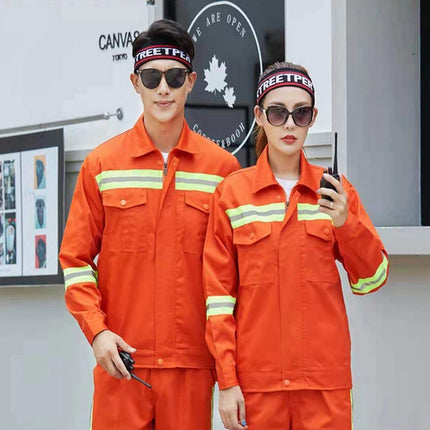 Spring, Autumn and Winter Sanitation Work Clothes Suit, Cotton-Padded Clothes, Reflective Clothes, Cleaning Road Maintenance Workers' Work Clothes, Cotton-Padded Jackets, Labor Protection Clothes
