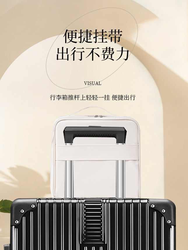 Standing Makeup Bag for Women, Simple and Portable, Large Capacity, Multi-Functional Travel Cosmetics Brush Storage Bag