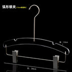 Transparent arc-silver hanging clip [15cm silver round hook] with explosion-proof nut