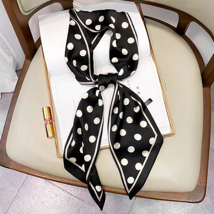 2025 New Long Scarf Korean Style Printed Temperament Scarf Summer Fashion Decorative Bangle Scarf Factory Wholesale