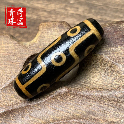 Wholesale High-Quality Xizang Dzi Beads, Old Agate Dragon Dzi Beads, Nine-Eye Dzi Beads, Xizang Agate Dzi Beads, Loose Bead Accessories