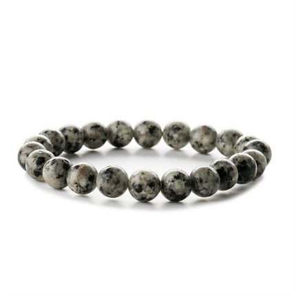 Factory Direct Sales 8mm Natural Gemstone Beads Bracelet Tiger Eye Volcanic Stone Agate Elastic Rope Beaded Bracelet Wholesale