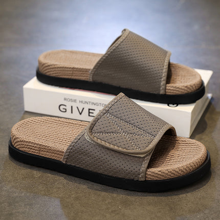 Sandals for Men, Summer Outdoor Wear, Wear-Resistant, Driving, Outdoor Sports, Leisure, Soft-Soled Vietnamese Beach Slippers