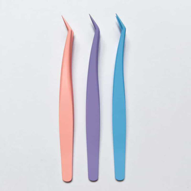 High Precision False Eyelash Tweezers Professional Grafting Tool Golden Feather Clip for Beginners Eyelash Specialist Novice Wholesale