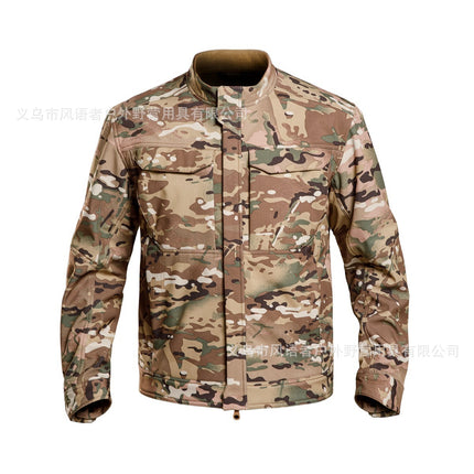 Bone frog peak breaker soft shell jacket mountaineering camping windproof wear-resistant jacket tactical warm jacket