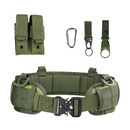 Cross-Border Cobra Buckle Tactical Waist Belt Set Outdoor Multi-Functional Nylon Quick-Release Belt Real-Life Cs Outer Belt