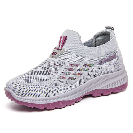 Women's Walking Shoes, Spring New Models, Foreign Trade Women's Shoes Wholesale, Breathable Slip-On Soft-Soled Shoes for Middle-Aged and Elderly Mothers, Dropshipping