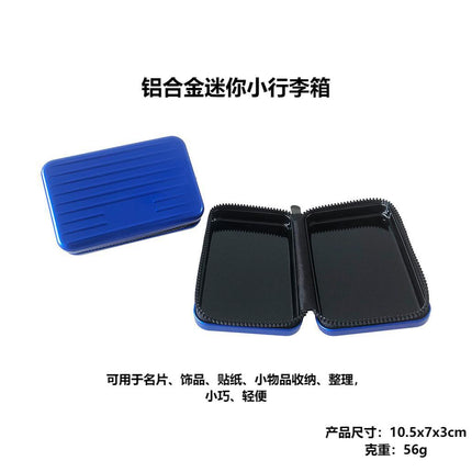 Aluminum Alloy Credit Card Box Card Case Change Key Anti-theft Brush Anti-degaussing Large Capacity Multi-card Mini Luggage