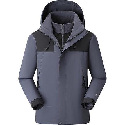 Autumn and Winter Three-In-One Jacket, Custom-Made Removable Liner Jacket, Custom-Made Corporate Workwear, Anti-Scratch and Wear-Resistant Workwear