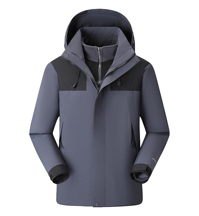Autumn and Winter Three-In-One Jacket, Custom-Made Removable Liner Jacket, Custom-Made Corporate Workwear, Anti-Scratch and Wear-Resistant Workwear