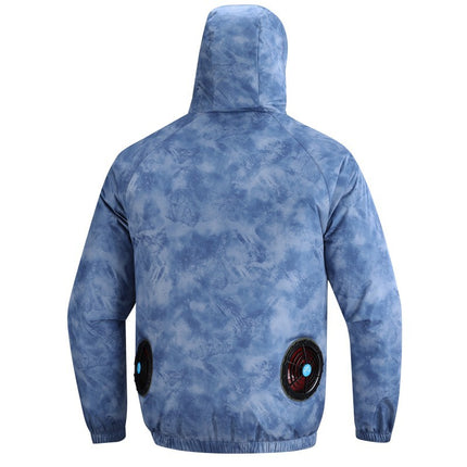 New Fan Sun Protection Clothing, Heatstroke Prevention Outdoor Work Clothes, Refrigeration Fishing Clothing for Men and Women with Fans to Cool down