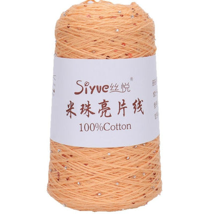 [Siyue] Spring and Summer Thread Lace Thread Pure Cotton Crochet Stick Needle Thread Handmade DIY Knitting Rice Beads Sequin Thread 50g