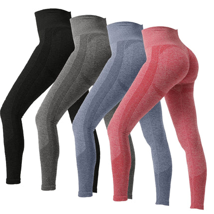 Tiktok Bundle High-Waisted Tight-Fitting Polka Dot Sports Leggings for Women, Elastic Peach Butt Fitness Yoga Pants