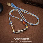 Nine eyes dzi beads