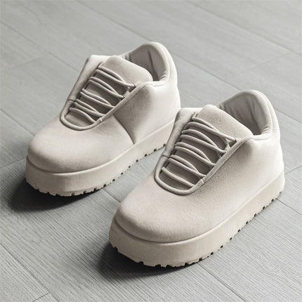2025 New Fashion Ins Bread Shoes Spring Warm Casual Sports Men's Shoes Niche Big Head Low-top Board Shoes for Men
