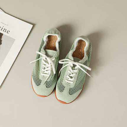 Flat-Soled German Training Shoes for Women 2026 New Summer Mesh Breathable Thin Casual Sports Shoes Lightweight Versatile Forrest Gump Shoes