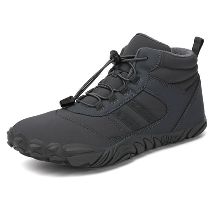 Five-Finger Cotton Shoes, Cold-Proof and Fleece-Lined Snow Boots, Outdoor Cycling Snow Boots, Winter Cotton Shoes, Waterproof Cotton Shoes, Mountaineering Cotton Shoes