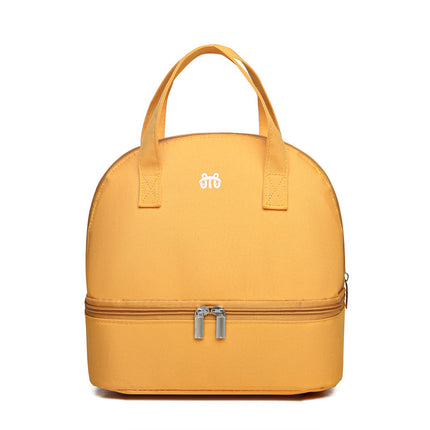 Double Lunch Box Handbag Japanese Picnic Bag Split Cosmetic Bag Aluminum Foil Insulation Bag Lunch Bag
