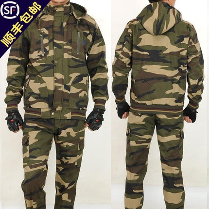 Autumn and winter overwear suit suit male camouflage clothing electric welding factory clothing thickened warm work protection workers