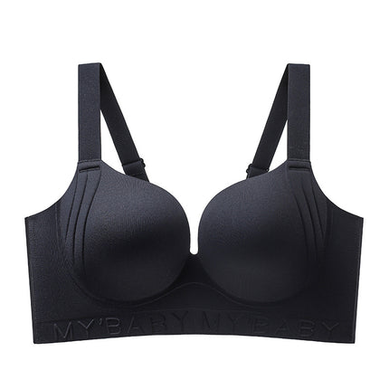 Large Chest Small Gathered Anti-Sagging Underwear Women's plus size Adjustable Straightening Bra