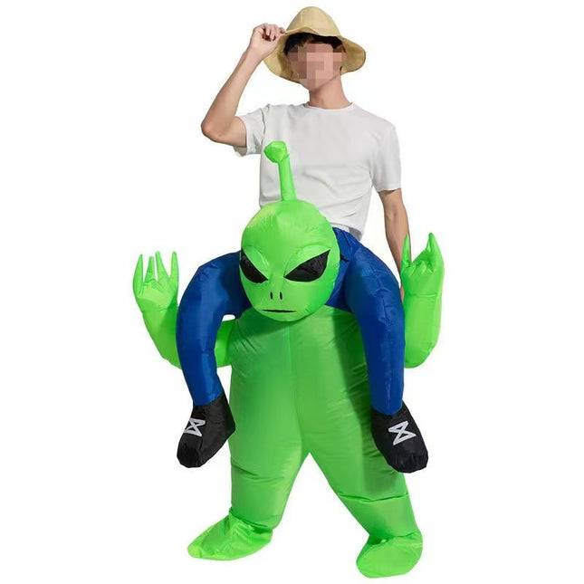 Cross-Border Halloween Alien Ghost Hugging Inflatable Suit Props Funny Performance Alien Inflatable Suit