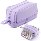 Oxford cloth four-open pencil case [purple]