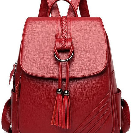 Backpack for Women, 2025 New Style, Tassel Pendant, Large Capacity Mommy Bag, Student School Bag, Outdoor Travel Bag, Export