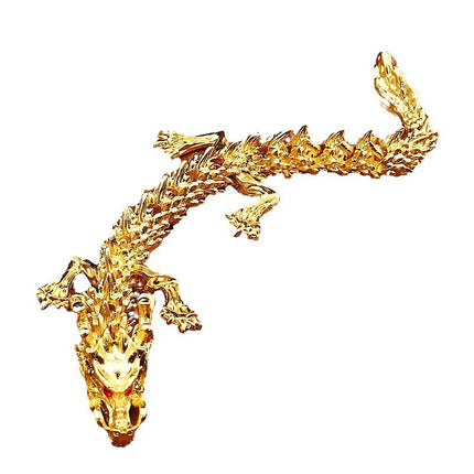 Alloy 3D Three-dimensional Activity Dragon Home Office Desktop Antique Dragon Jewelry Chinese Dragon Handle Metal Crafts