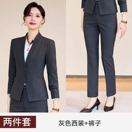 Medical Beauty Consultation Elegant Beautician Autumn and Winter 2025 New Slim Stewardess Uniform Front Desk Cashier Class Work Clothes