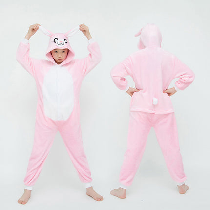 Mixed batch autumn and winter flannel adult cartoon conjoined animal pajamas tigers home clothes toilet thickened wholesale