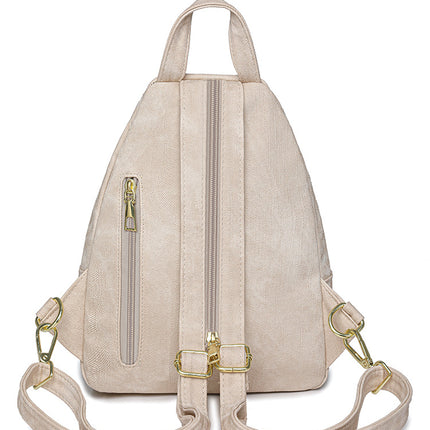 Women's Backpack PU Soft Leather Multi-purpose Backpack Crossbody Bag Large Capacity Shoulder Bag Daily Travel Backpack