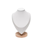 Solid Wood Portraits Medium White Leather
