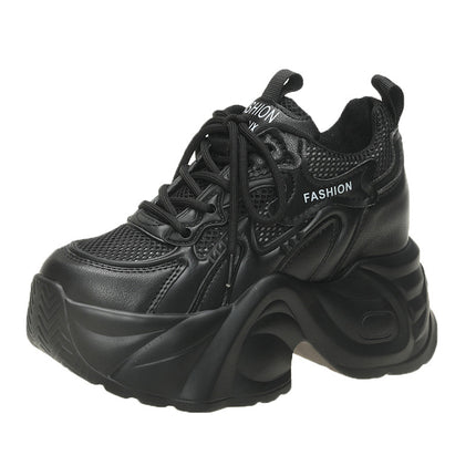 10cm Thick-Soled Height-Increasing Dad Shoes for Women, Mesh 2025 Summer Breathable New Versatile Casual Sports Shoes