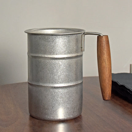 Snowflake Retro Industrial Style Beer Mug with Handle 304 Stainless Steel Water Mug Outdoor Camping Mug
