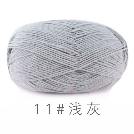 Su He 4-strand Milk Cotton Baby Wool Combed Cotton Fine Wool Hand Knitted Sweater Pure Cotton Baby Wool Ball