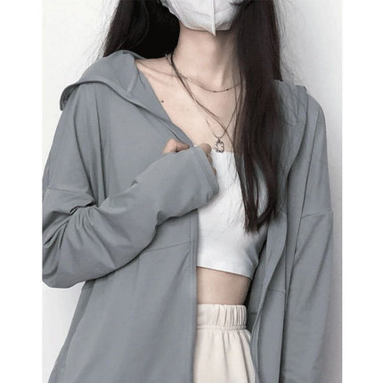 Sun Protection Clothing for Women 2025 New Trendy 2025 Summer Sun Protection Clothing Anti-Uv Breathable Ice Silk Thin Jacket