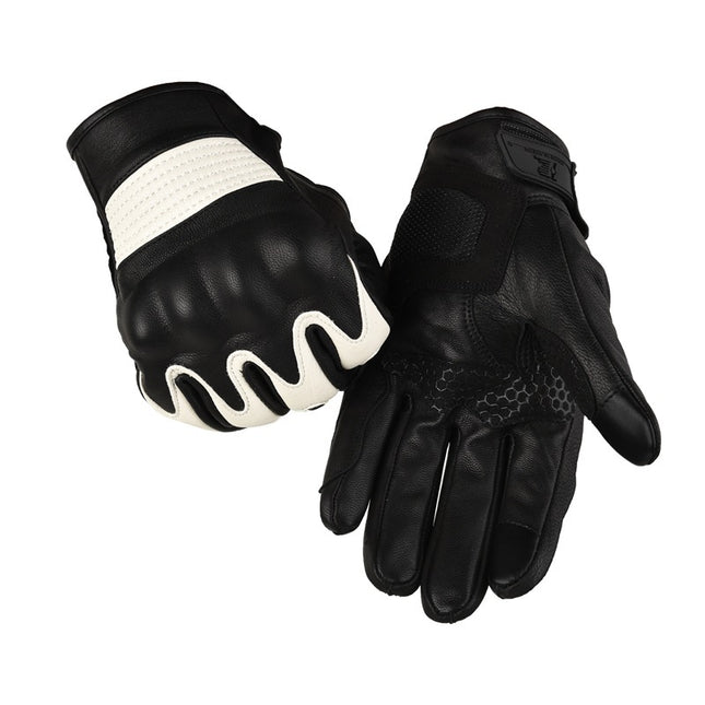 Motorcycle Gloves, Genuine Leather, Men's and Women's Riding Gloves, Tactical, Warm, Touch Screen, Multi-Color, Off-Road Protective Shell, Combat