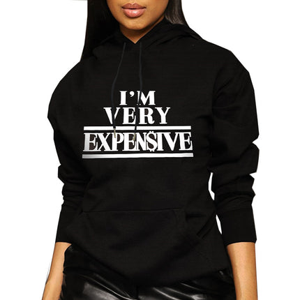 Tw493 Cross-Border Amazon Trendyy Hoodie Sweatshirt for Women European and American Autumn and Winter Loose Letter Printed Pullover Sweatshirt