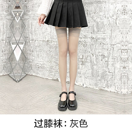 Japanese-Style Fishnet Stockings, Anti-Snag Thin Spring/Summer Women's Heart-Patterned Black Long Pantyhose, Jk Tights Wholesale