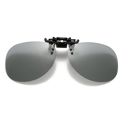 Popular Toad Mirror Sunglasses, Polarized Clip-On Night Vision Goggles for Men and Women, Flip-Up Glasses Clip-On Manufacturer Direct