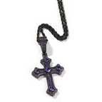 Black purple (send 3mm24inch gun black twist chain)
