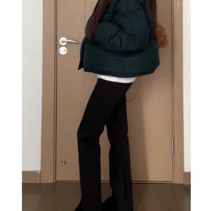 Black Extended Flared Jeans for Women, Spring New High-Waisted Stretchy Slimming Tall Floor-Length Bootcut Pants