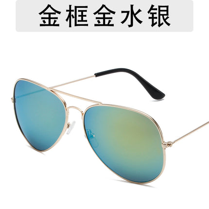 3025 fashion aviator goggles men and women personalized hip-hop all-match sunglasses 3026 colorful ocean sunglasses