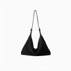 Double ear hobo-nubuck leather-black [ready in stock] / Ordinary outfit