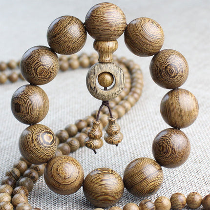 Factory wholesale Wen play wooden beads bracelet 108 beads for men and women lovers jewelry gift chicken wings wooden bracelet